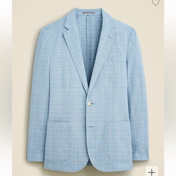 J crew Ludlow Slim-fit unstructured blazer in Irish cotton-linen blend
